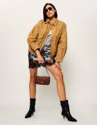 Pinko Geantă pe umăr Bauletto Trittico Mini | piele întoarsă