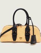 Pinko Geantă pe umăr BOWLING BAG cu adaos de piele
