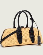 Pinko Geantă pe umăr BOWLING BAG cu adaos de piele