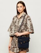 Pinko Geantă pe umăr Bucket Belt Mini | piele întoarsă