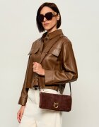 Pinko Geantă pe umăr Click Soft Horizontal Classic | piele întoarsă