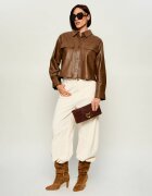 Pinko Geantă pe umăr Click Soft Horizontal Classic | piele întoarsă