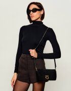 Pinko Geantă pe umăr Click Soft Horizontal Classic | piele întoarsă