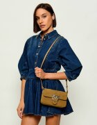 Pinko Geantă pe umăr LOVE ONE SLOUCHY MINI | piele întoarsă