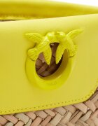 Pinko Geantă pe umăr Love Summer cu adaos de piele