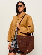 Pinko Geantă pe umăr Luna | piele întoarsă