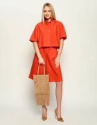Pinko Geantă pe umăr MINI SHOPPER FRINGES | piele întoarsă