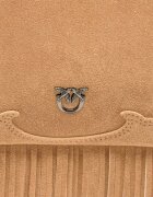 Pinko Geantă pe umăr MINI SHOPPER FRINGES | piele întoarsă
