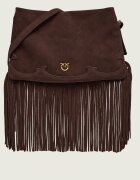 Pinko Geantă pe umăr TRIPLET MINI FRINGES | piele întoarsă