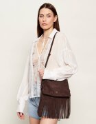 Pinko Geantă pe umăr TRIPLET MINI FRINGES | piele întoarsă