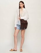 Pinko Geantă pe umăr TRIPLET MINI FRINGES | piele întoarsă