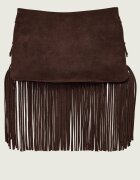 Pinko Geantă pe umăr TRIPLET MINI FRINGES | piele întoarsă