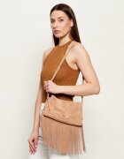 Pinko Geantă pe umăr TRIPLET MINI FRINGES | piele întoarsă