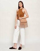 Pinko Geantă pe umăr TRIPLET MINI FRINGES | piele întoarsă