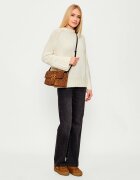 Pinko Geantă poștaș LOVE ONE SLOUCHY CLASSIC | piele întoarsă