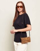 Pinko Geantă poștaș/poșetă plic CLICK SOFT HORIZONTAL MINI | piele întoarsă