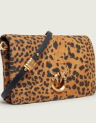 Pinko Geantă poștaș/poșetă plic CLICK SOFT HORIZONTAL MINI | piele întoarsă