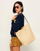 Pinko Geantă shopper BUCKET BIG TRITTICO cu adaos de piele