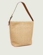 Pinko Geantă shopper BUCKET BIG TRITTICO cu adaos de piele