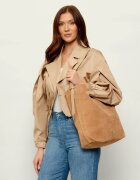 Pinko Geantă shopper BUCKET BIG TRITTICO | piele întoarsă