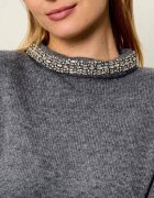 Pinko Guler înalt Berlino | Cropped Fit cu adaos de lână și cașmir