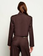 Pinko Jachetă Manna | Cropped Fit cu adaos de lână
