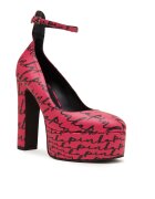 Pinko Pantofi cu toc Puccini Mary Jane cu adaos de piele