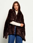 Pinko Poncho Ciliegio | Oversize fit cu adaos de lână
