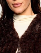 Pinko Poncho Ciliegio | Oversize fit cu adaos de lână