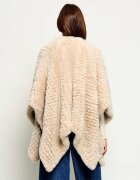 Pinko Poncho Ciliegio | Oversize fit cu adaos de lână