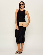 Pinko Poșetă plic CLICK SOFT HORIZONTAL CLASSIC cu adaos de piele