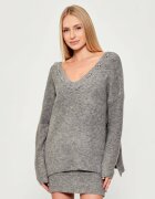Pinko Pulover DANCING QUEEN | Oversize fit cu adaos de lână