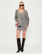 Pinko Pulover DANCING QUEEN | Oversize fit cu adaos de lână