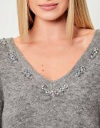Pinko Pulover DANCING QUEEN | Oversize fit cu adaos de lână