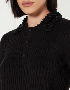 Pinko Rochie YORK CHOCOLATE cu adaos de lână