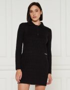 Pinko Rochie YORK CHOCOLATE cu adaos de lână