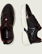Pinko Teniși din piele Alba 03