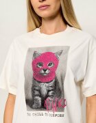 Pinko Tricou Ogliastro Punk Cat Jer | Relaxed fit