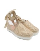 Pollini Espadrile cu adaos de piele