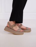 Pollini Sandale cu adaos de piele