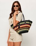 Polo Ralph Lauren Geantă de plajă Bellport cu adaos de piele