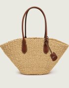 Polo Ralph Lauren Geantă shopper Bellport cu adaos de piele
