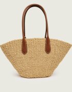 Polo Ralph Lauren Geantă shopper Bellport cu adaos de piele