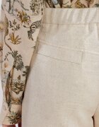 Riani Pantaloni scurți | regular fit | cu adaos de in