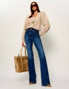ROTATE De lână cardigan Flower | Cropped Fit