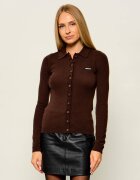ROTATE De lână cardigan | Slim Fit cu adaos de cașmir