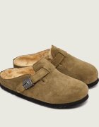 Scholl Mules (încălțăminte) Grace | piele întoarsă (zamsz) | cu adaos de lână