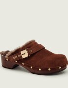 Scholl Mules (încălțăminte) Pescura Robin | piele întoarsă | shearling cu adaos de lână
