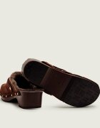 Scholl Mules (încălțăminte) Pescura Robin | piele întoarsă | shearling cu adaos de lână