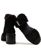 See By Chloé Botine cu toc | shearling | piele întoarsă (zamsz) | cu adaos de lână